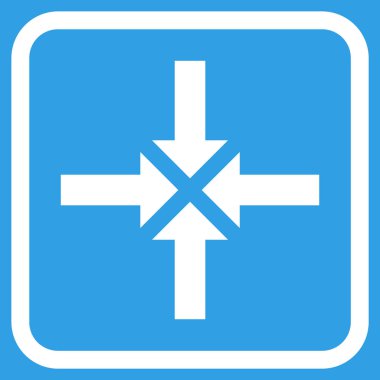 Oklar vektör simgesi bir çerçeve içinde sıkıştırmak