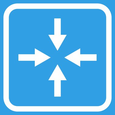 Oklar vektör simgesi bir çerçeve içinde sıkıştırmak