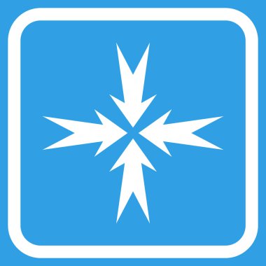 Sıkıştırma ok bir çerçeve içinde simge vektör