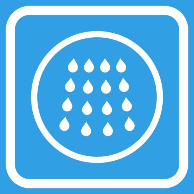 Damla vektör simgesi bir çerçeve içinde