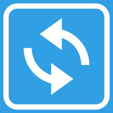 Exchange oklar bir çerçeve içinde simge vektör