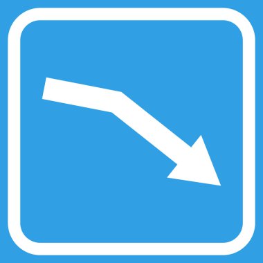 Trend vektör simgesi bir çerçeve içinde başarısız