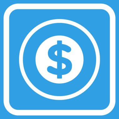 Finans vektör simgesi bir çerçeve içinde