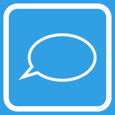 İpucu bulut vektör simgesi bir çerçeve içinde