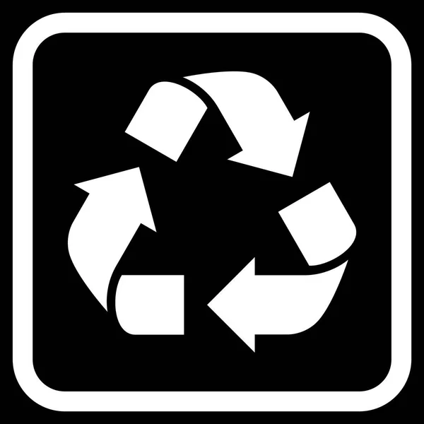 Recycle Vector Icon In een Frame — Stockvector