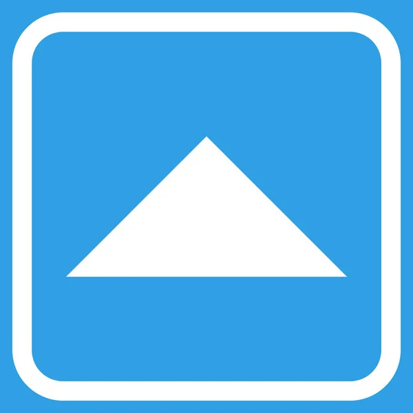 Arrowhead Up Vector Icon In a Frame — Stock Vector