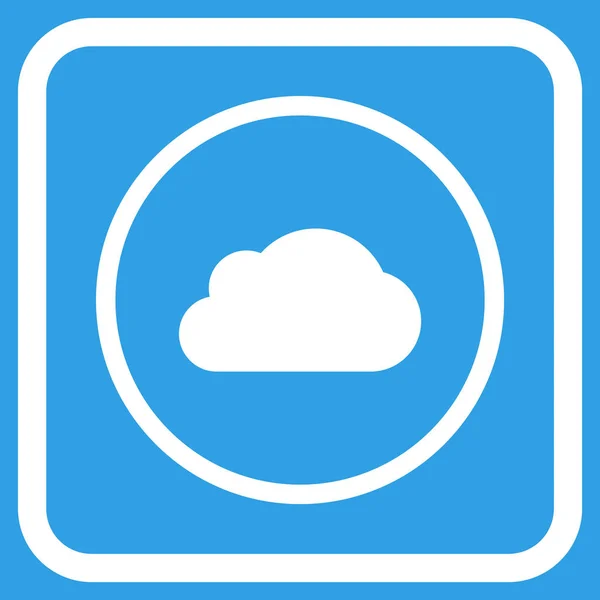 Cloud vektor-ikonen i en ram — Stock vektor