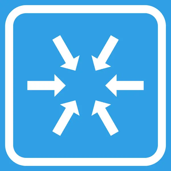 Compact Arrows Vector Icon In a Frame — Stock Vector
