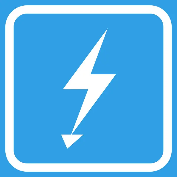 Ícone de vetor de ataque elétrico em um quadro — Vetor de Stock