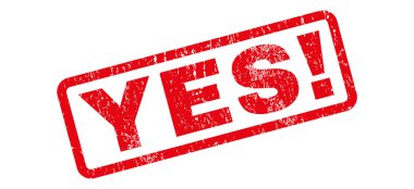 Evet lastik damgası