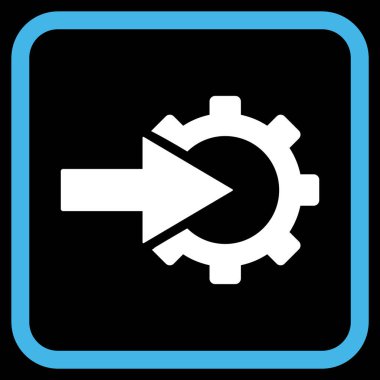 COG Tümleştirme vektör simgesi bir çerçeve içinde