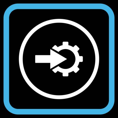 COG Tümleştirme vektör simgesi bir çerçeve içinde