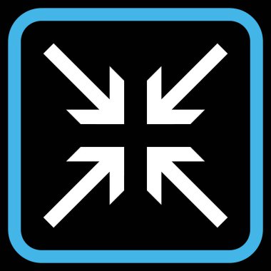 Oklar vektör simgesi bir çerçeve içinde collide