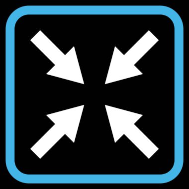 Oklar vektör simgesi bir çerçeve içinde sıkıştırmak