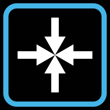 Oklar vektör simgesi bir çerçeve içinde sıkıştırmak