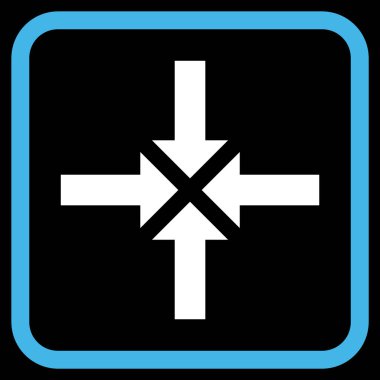 Oklar vektör simgesi bir çerçeve içinde sıkıştırmak