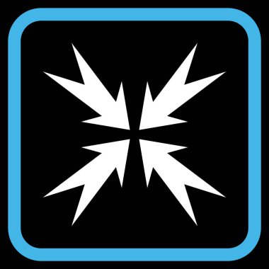 Sıkıştırma ok bir çerçeve içinde simge vektör