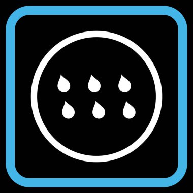 Damla vektör simgesi bir çerçeve içinde