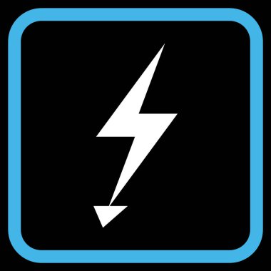 Elektrik Strike vektör simgesi bir çerçeve içinde