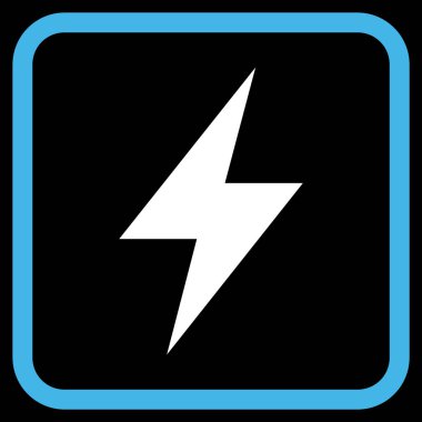 Elektrik Strike vektör simgesi bir çerçeve içinde