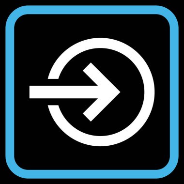 Alma vektör simgesi bir çerçeve içinde