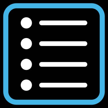 Öğeleri vektör simgesi bir çerçeve içinde