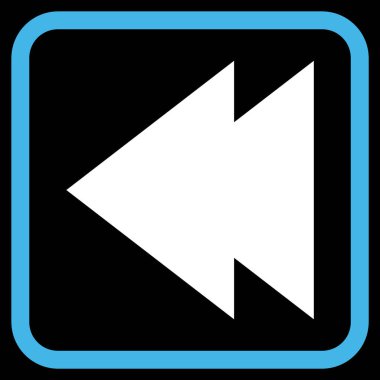 Sol vektör simgesi bir çerçeve içinde hareket