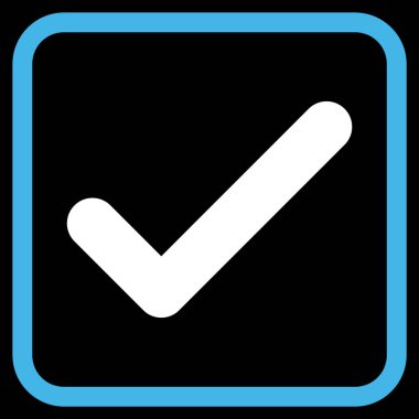 Tamam vektör simgesi bir çerçeve içinde