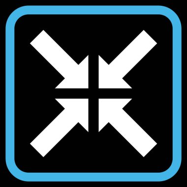 Basınç oklar bir çerçeve içinde simge vektör