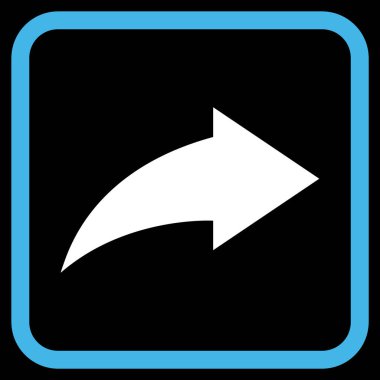 Vektör simgesi bir çerçeve içinde Yinele