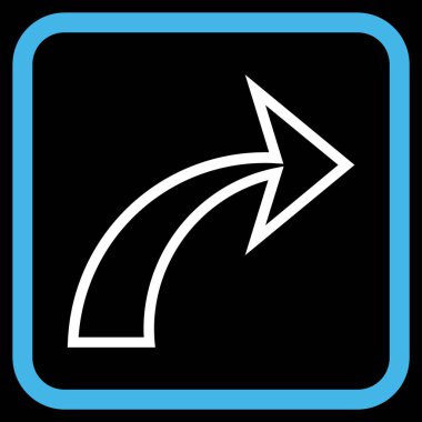 Vektör simgesi bir çerçeve içinde Yinele