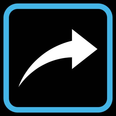 Vektör simgesi bir çerçeve içinde Yinele