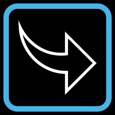 Vektör simgesi bir çerçeve içinde Yinele