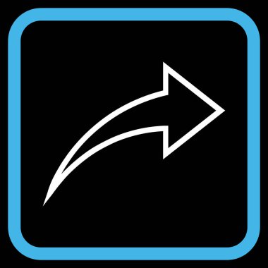 Vektör simgesi bir çerçeve içinde Yinele