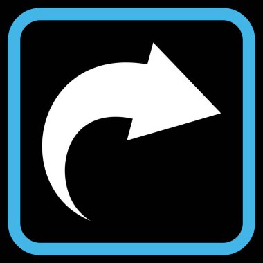 Vektör simgesi bir çerçeve içinde Yinele