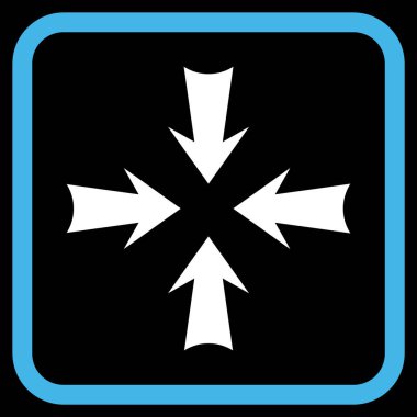 Oklar vektör simgesi bir çerçeve içinde azaltmak