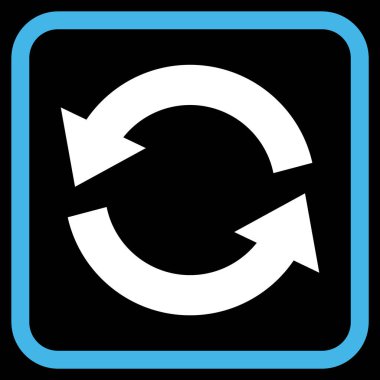 Vektör simgesi bir çerçeve içinde yenileme