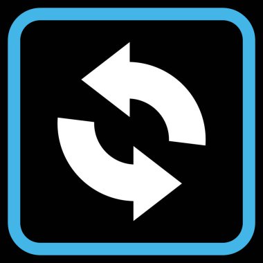 Vektör simgesi bir çerçeve içinde yenileme