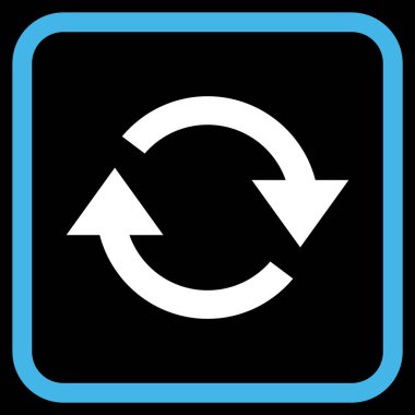 Vektör simgesi bir çerçeve içinde yenileme