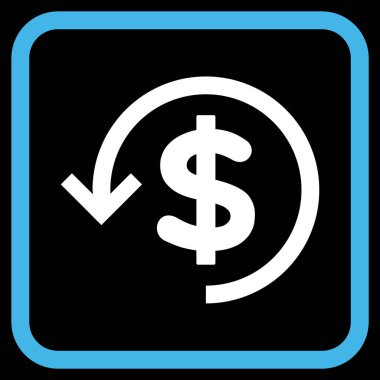 Geri ödeme vektör simgesi bir çerçeve içinde