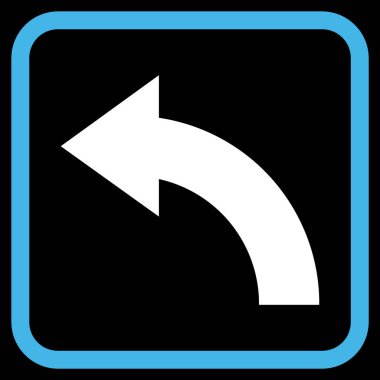 Sol vektör simgesi bir çerçeve içinde döndürme