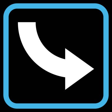 Doğru vektör simgesi bir çerçeve içinde döndürme