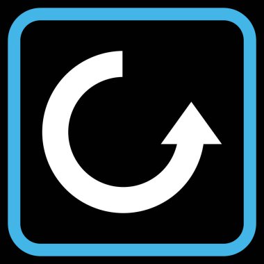 Vektör simgesi bir çerçeve içinde yukarı Döndür