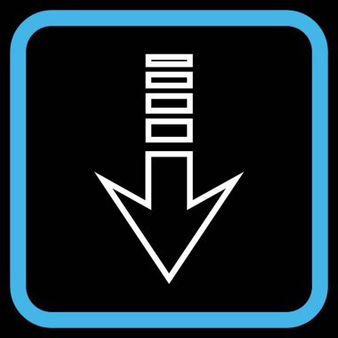 Vektör simgesi bir çerçeve içinde gönderin