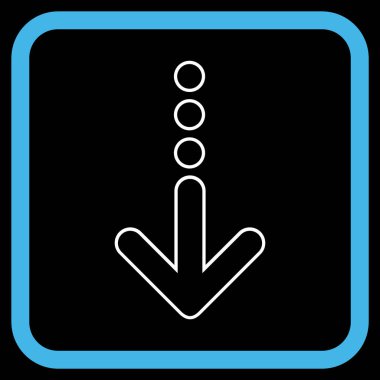 Vektör simgesi bir çerçeve içinde gönderin