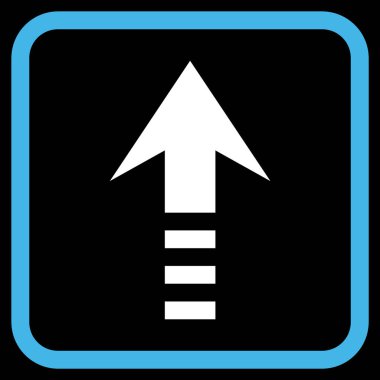 Vektör simgesi bir çerçeve içinde gönder