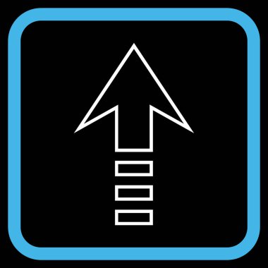 Vektör simgesi bir çerçeve içinde gönder