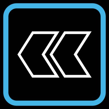 Shift Sol vektör simgesi bir çerçeve içinde