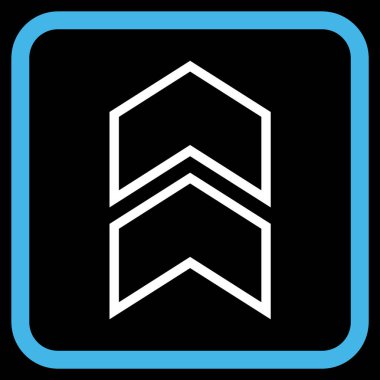 Vektör simgesi bir çerçeve içinde yukarı kayması