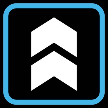 Vektör simgesi bir çerçeve içinde yukarı kayması